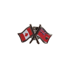 Load image into Gallery viewer, Pin (Crossed flags. Classic) | Épinglette (Drapeaux croisés. Classique)