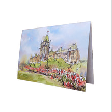 Load image into Gallery viewer, Card (Centre Block and tulips) | Carte (Édifice du Centre et tulipes)