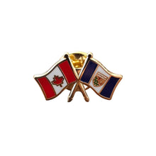 Load image into Gallery viewer, Pin (Crossed flags. Modern) | Épinglette (Drapeaux croisés. Moderne)