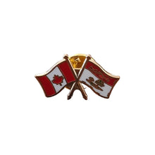 Load image into Gallery viewer, Pin (Crossed flags. Modern) | Épinglette (Drapeaux croisés. Moderne)