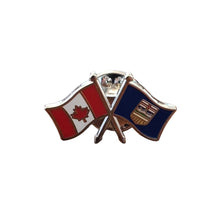 Load image into Gallery viewer, Pin (Crossed flags. Modern) | Épinglette (Drapeaux croisés. Moderne)