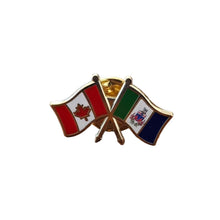 Load image into Gallery viewer, Pin (Crossed flags. Modern) | Épinglette (Drapeaux croisés. Moderne)