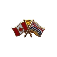 Load image into Gallery viewer, Pin (Crossed flags. Modern) | Épinglette (Drapeaux croisés. Moderne)
