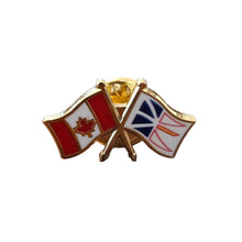 Load image into Gallery viewer, Pin (Crossed flags. Modern) | Épinglette (Drapeaux croisés. Moderne)