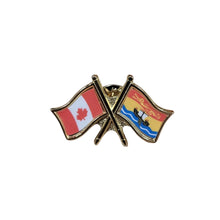 Load image into Gallery viewer, Pin (Crossed flags. Classic) | Épinglette (Drapeaux croisés. Classique)