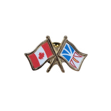 Load image into Gallery viewer, Pin (Crossed flags. Classic) | Épinglette (Drapeaux croisés. Classique)