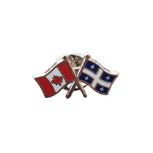 Load image into Gallery viewer, Pin (Crossed flags. Modern) | Épinglette (Drapeaux croisés. Moderne)
