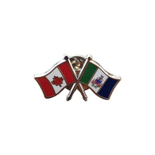 Load image into Gallery viewer, Pin (Crossed flags. Modern) | Épinglette (Drapeaux croisés. Moderne)

