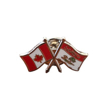 Load image into Gallery viewer, Pin (Crossed flags. Modern) | Épinglette (Drapeaux croisés. Moderne)
