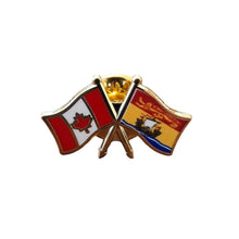 Load image into Gallery viewer, Pin (Crossed flags. Modern) | Épinglette (Drapeaux croisés. Moderne)
