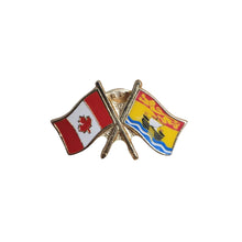Load image into Gallery viewer, Pin (Crossed flags. Classic) | Épinglette (Drapeaux croisés. Classique)
