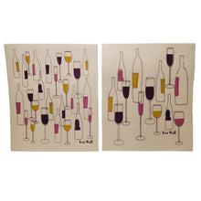 Charger l&#39;image dans la galerie, Torchon réutilisable (Vin) | Reusable dishcloth (Wine) 

